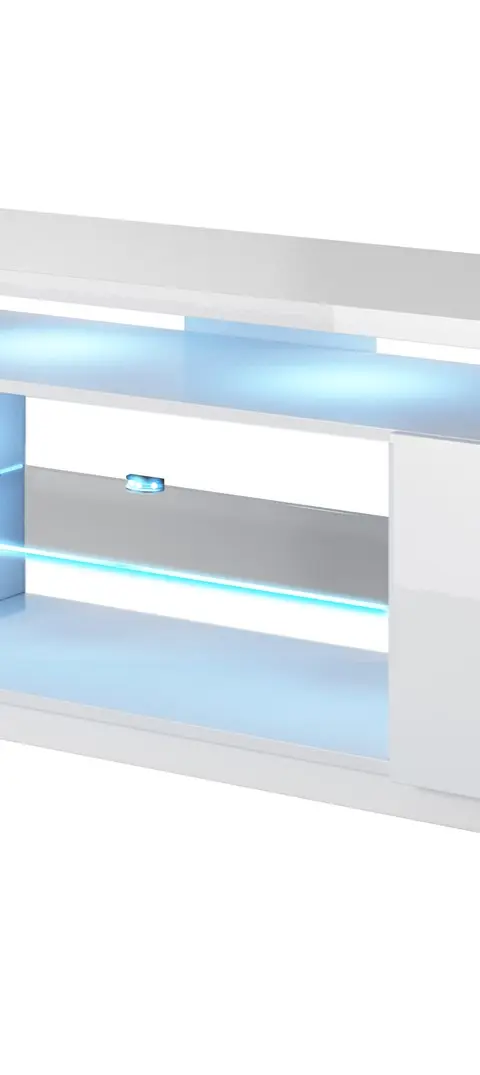RTV Cabinet EVA 180x40x56 White/White Glossy