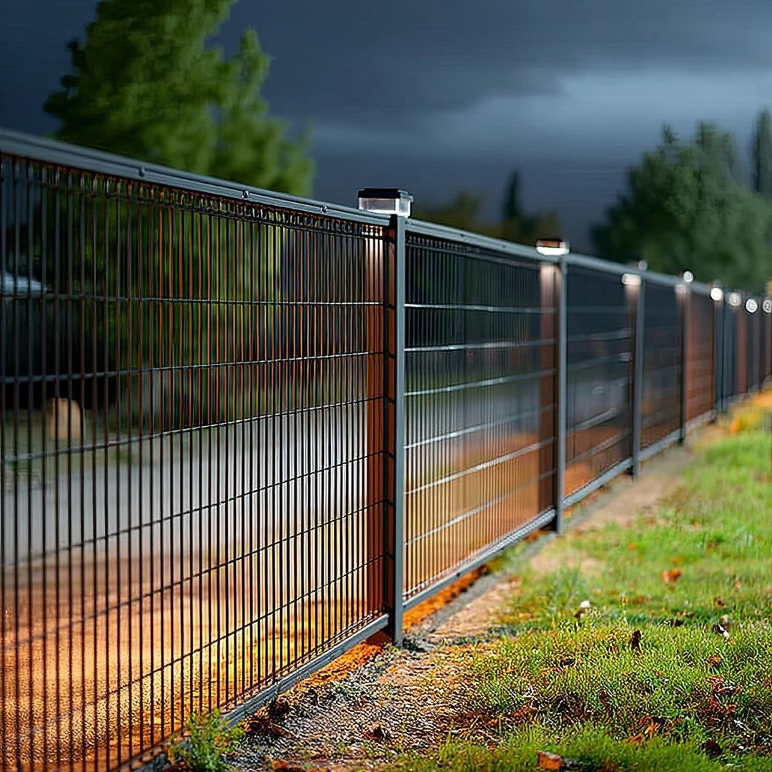 GreenBlue GB128 LED Fence Post Solar Lamp 100 100 With Dusk Sensor