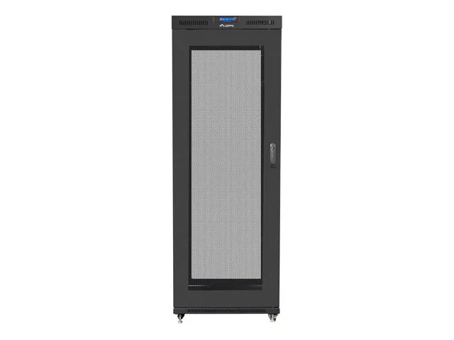 STANDING RACK CABINET 19" 42U 800X1000 BLACK LANBERG PERFORATED LCD DOOR (FLAT PACK)