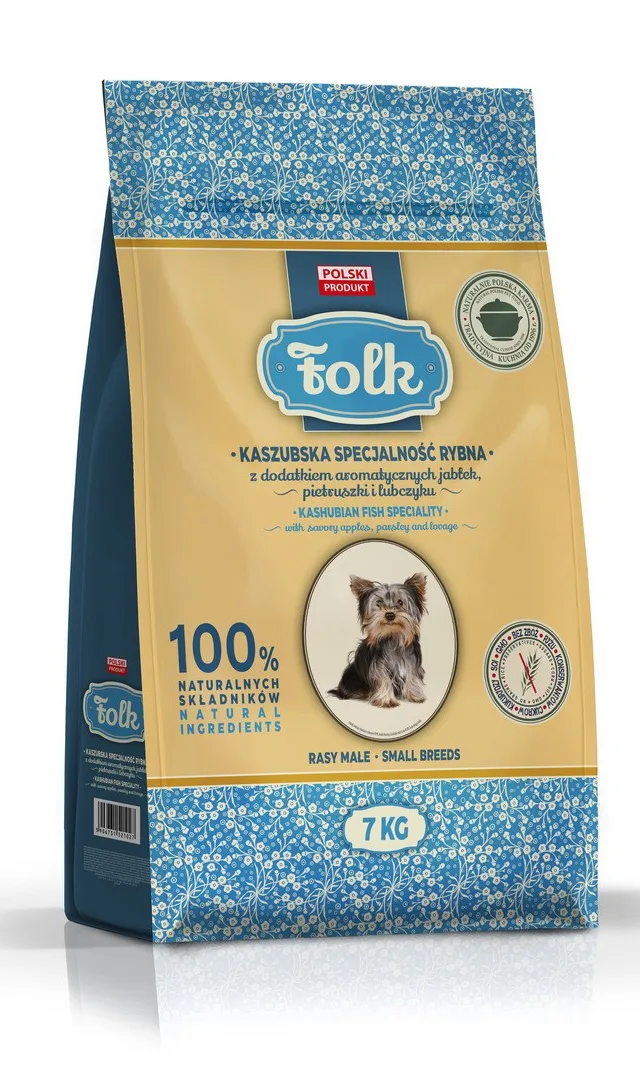 FOLK Small Breeds Kashubian-Style Fish Specialty With Apples Parsley And Lovage - Dry Dog Food - 7kg