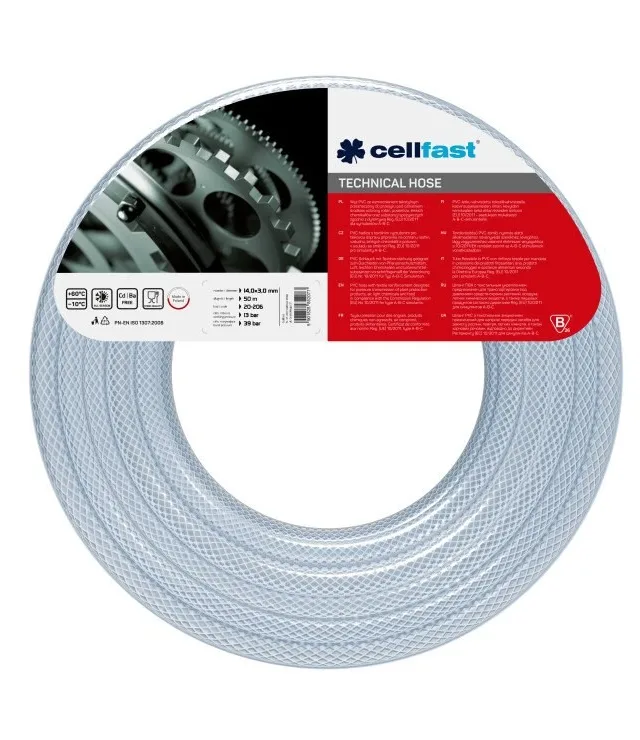 Reinforced Technical Hose 14mm 3mm 50m