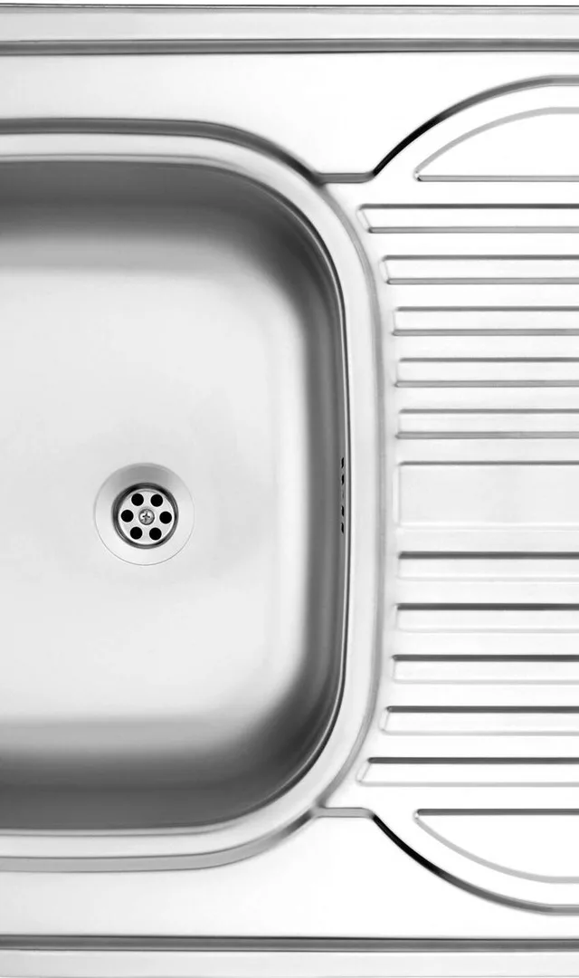 Bowl Steel Sink With Drainer On The Right Side - Overlay 1-