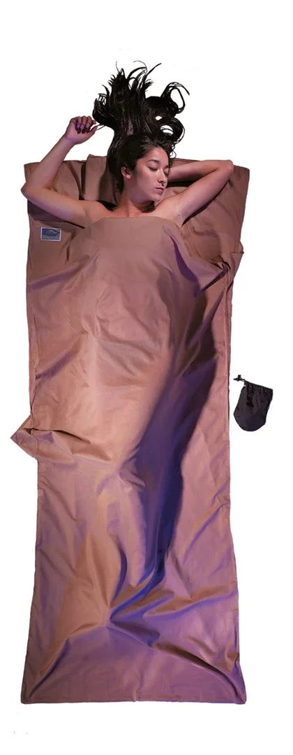 Cocoon TravelSheet Rectangular sleeping bag Cotton Khaki