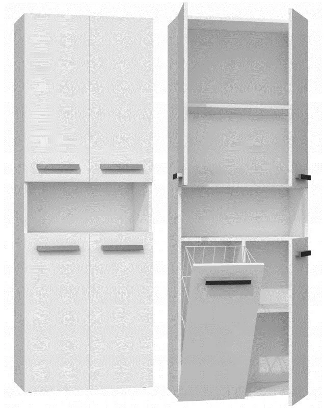 Topeshop NEL 1K DK BIEL bathroom storage cabinet White