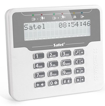 Satel VERSA-LCDM-WH Security Access Control System Grey White