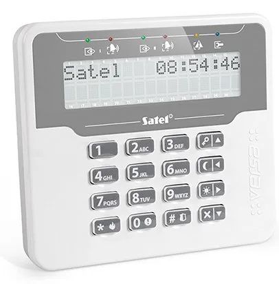 Satel VERSA-LCDM-WH Security Access Control System Grey White