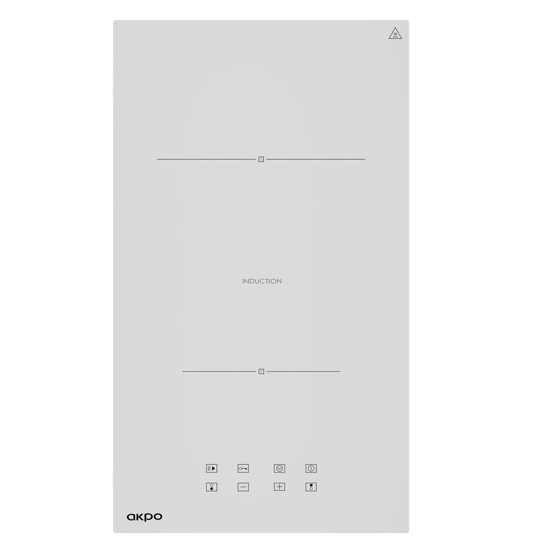 AKPO PIA 6802 WHITE Induction Cooktop - 2 Fields