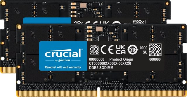 Crucial CT2K16G48C40S5 memory module 32 GB 2 x 16 GB DDR5 262-pin SO-DIMM