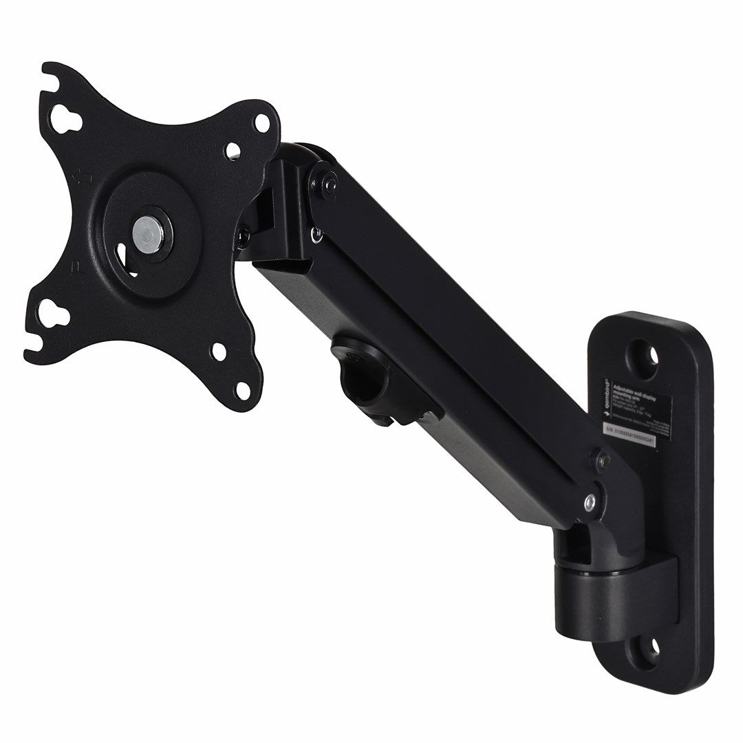 Gembird MA-WA1-01 monitor mount / stand 68.6 cm (27") Wall Black