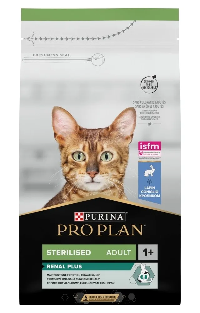 PURINA Pro Plan Sterilised Renal Plus - Dry Cat Food - 1.5 Kg
