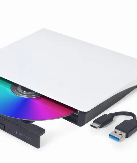 Gembird DVD-USB-031-BW optical disc drive Internal DVD±RW Black