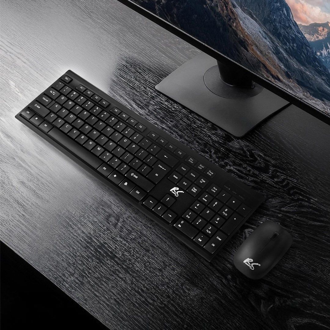 NanoRS Wireless Keyboard And Mouse Combo With Ergonomic Design – RS580 For Smooth And Efficient Use