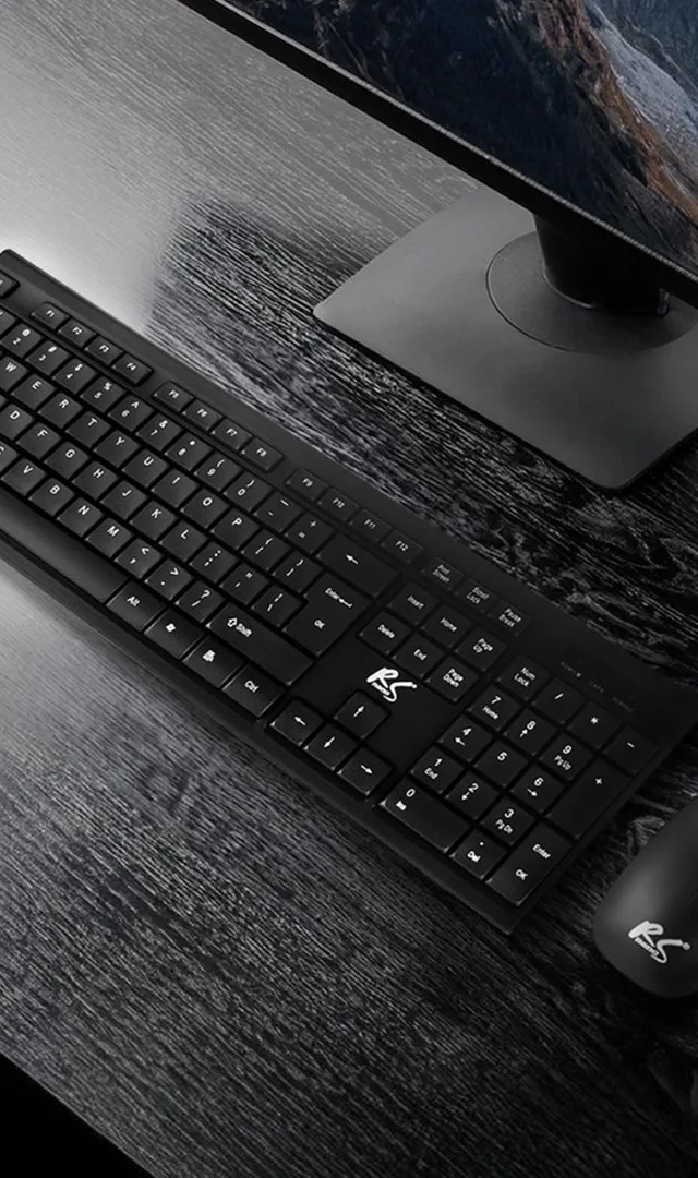 NanoRS Wireless Keyboard And Mouse Combo With Ergonomic Design – RS580 For Smooth And Efficient Use