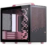 Jonsplus Z20 Micro-ATX Case Mit Tragegriff - Schwarz/Pink
