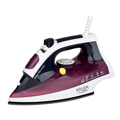 Adler AD 5022 Dry Steam Iron Ceramic Soleplate Purple 2200 W