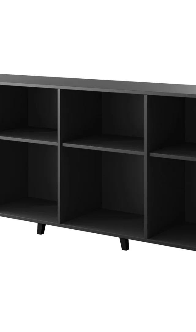 BARI Chest Of Drawers 200x42x82 Black Matt