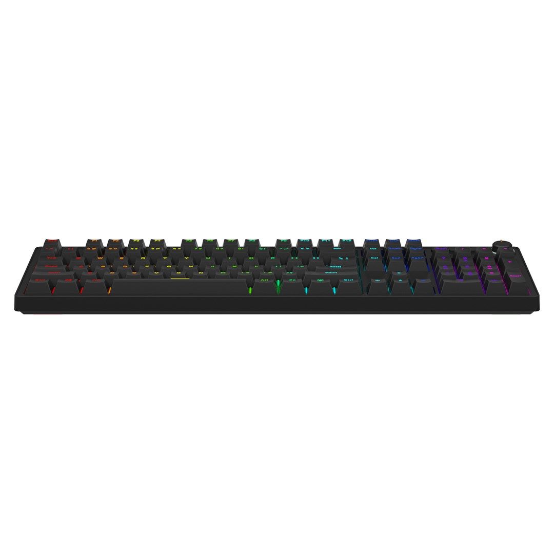 Savio STYX Outemu Blue, Hot Swap, RGB keyboard Gaming USB QWERTY US International Black