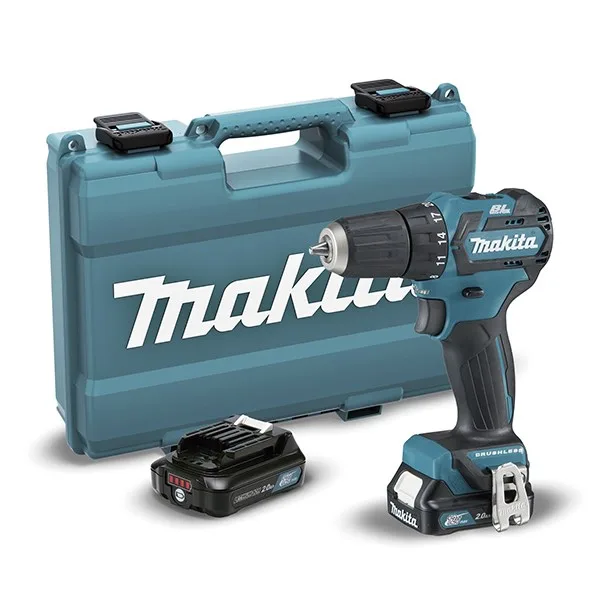 Makita Drill 12V DF332DSAE 2x2 0Ah 35/21Nm BLDC