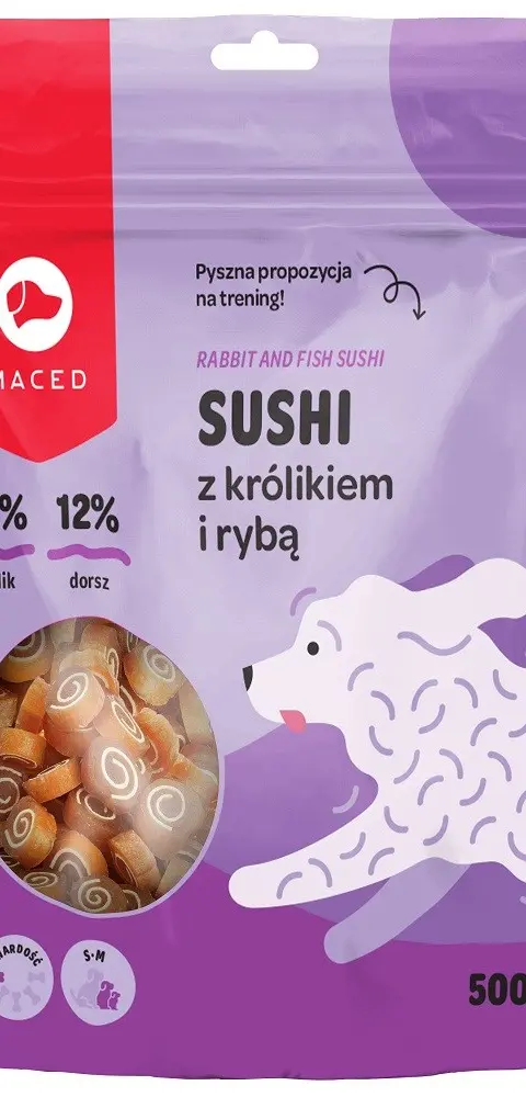 MACED Sushi With Rabbit And Fish - Dog Treat - 500g