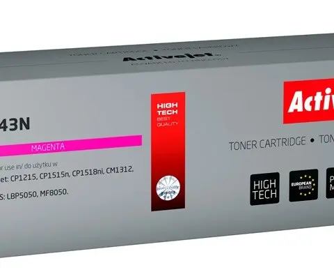 Activejet ATH-543N toner (replacement for HP 125A CB543A, Canon CRG-716M; Supreme; 1600 pages; magenta)