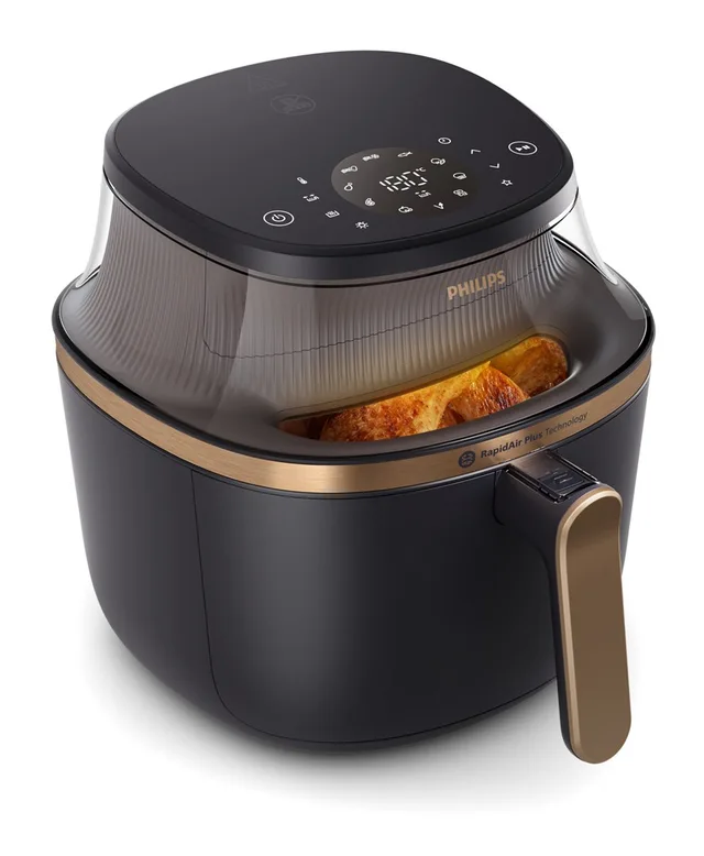 Philips 3000 series NA342/00 fryer Single 7.2 L Stand-alone 2000 W Hot air fryer Black, Copper