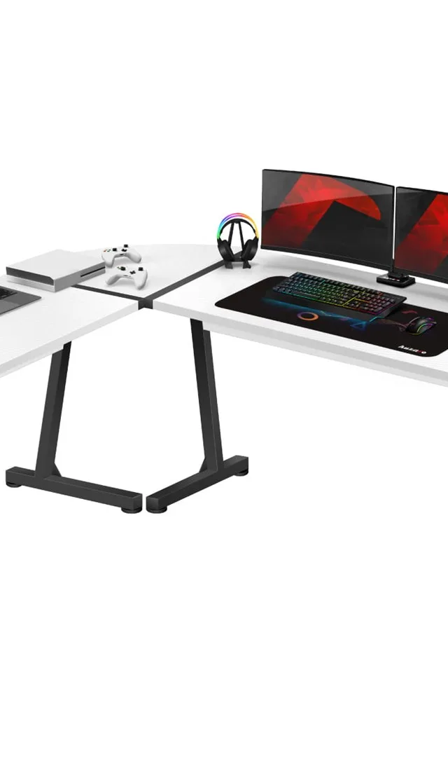 GAMING DESK HUZARO HERO 6.0 WHITE