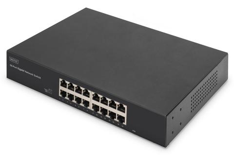 Digitus 16-Port Gigabit Switch, 19 inch, Unmanaged