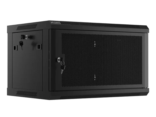 Lanberg WF01-6406-23B rack cabinet 6U Wall mounted rack Black