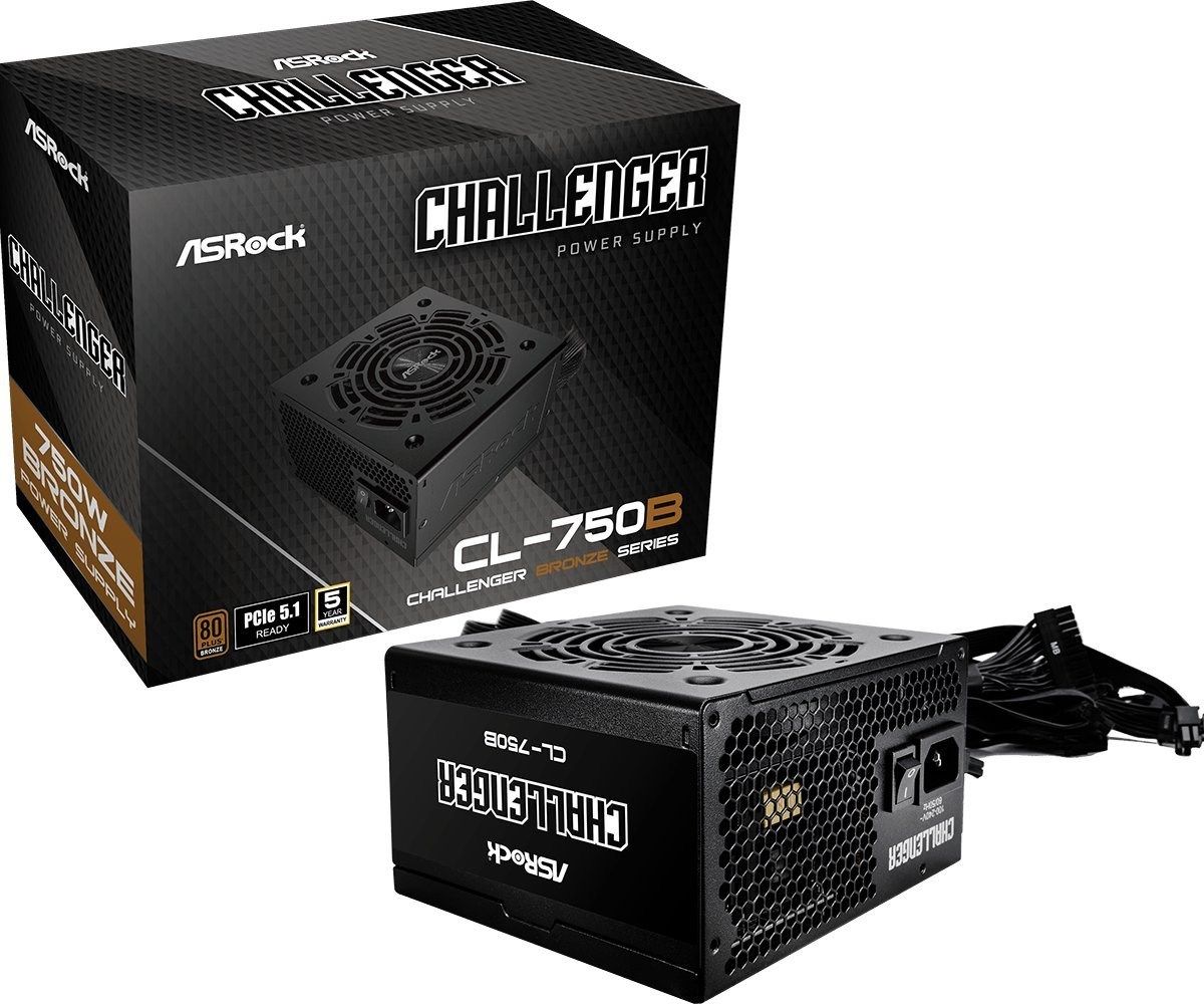 Asrock Challenger CL-750B power supply unit 750 W 20+4 pin ATX ATX Black
