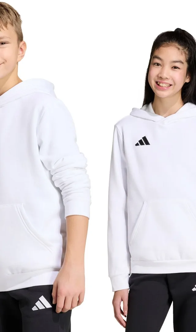 Bluza dla dzieci adidas Entrada 26 Hoody biała JZ6561 164cm