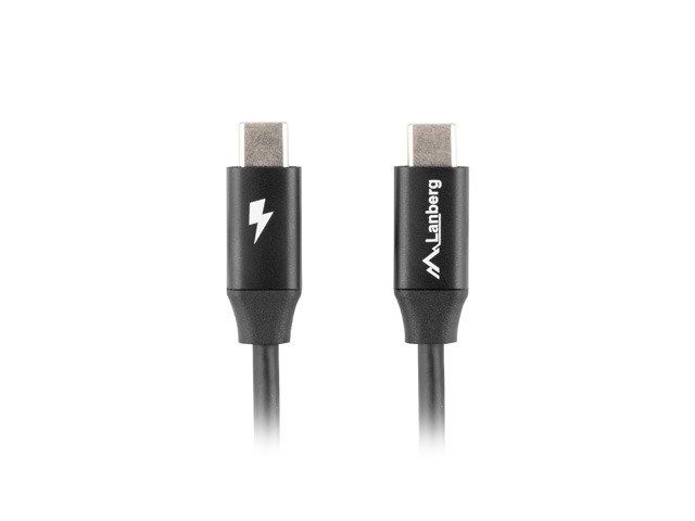 Lanberg CA-CMCM-40CU-0010-BK USB cable USB 2.0 1 m USB C 0.48 Gbit/s Black