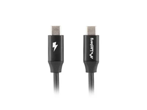 Lanberg CA-CMCM-40CU-0010-BK USB cable USB 2.0 1 m USB C 0.48 Gbit/s Black