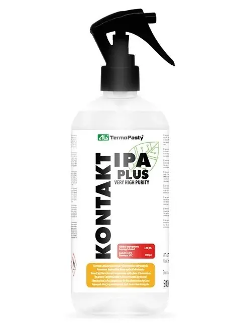 KONTAKT IPA PLUS. High Purity Alcohol Isopropyl. Removes All Impurities From Optical Elements. Leaves No Marks Or Stains. Has Degreasing Properties. Plastic Bottle 500 Ml.