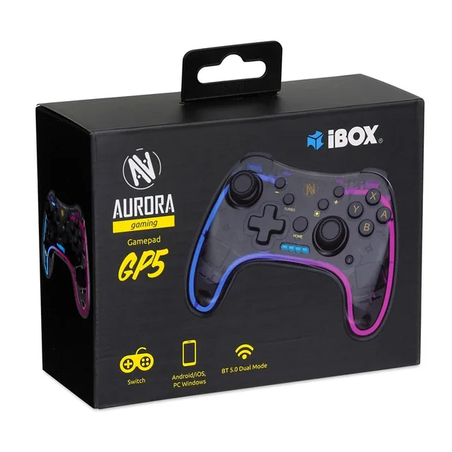IBox IGP5 Gaming Controller Black Bluetooth Gamepad Analogue / Digital Android Nintendo Switch Nintendo Switch Lite Nintendo Switch OLED PC IOS