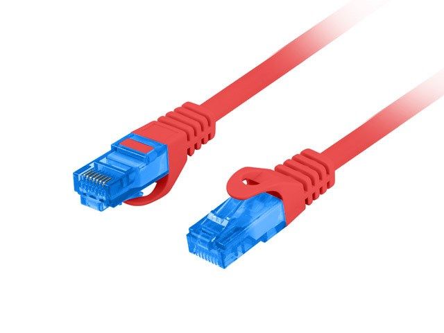 Lanberg PCF6A-10CC networking cable Red 1 m Cat6a S/FTP (S-STP)