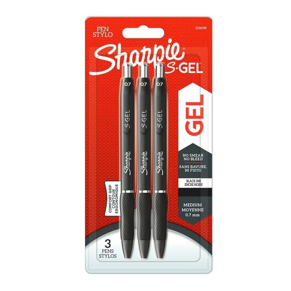 Gel Pen Sharpie S Gel Black - 3 Pcs.