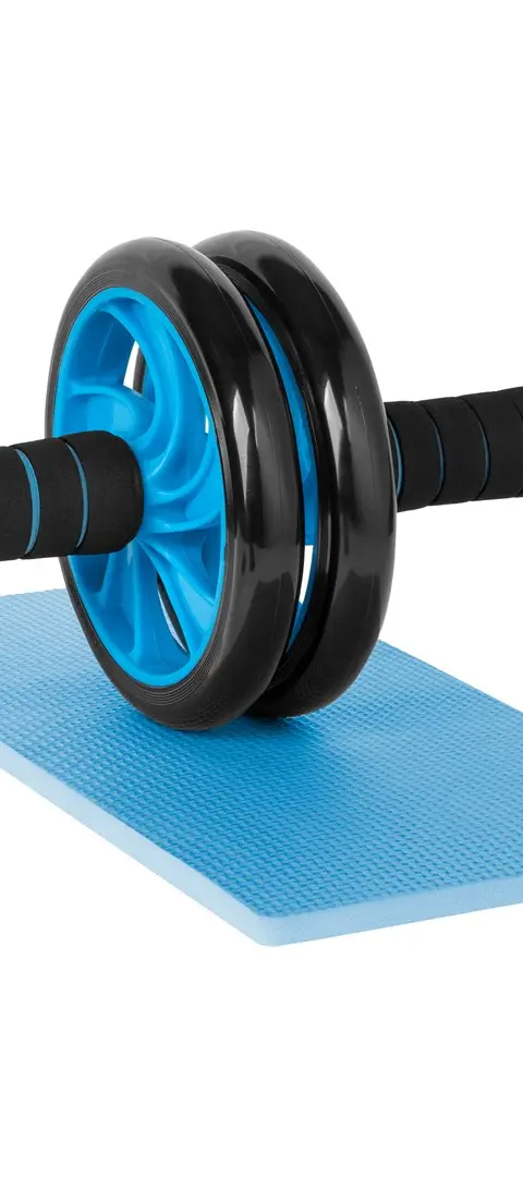 REBEL ACTIVE Double Wheel Roller For Abdominal Exercises AB Wheel