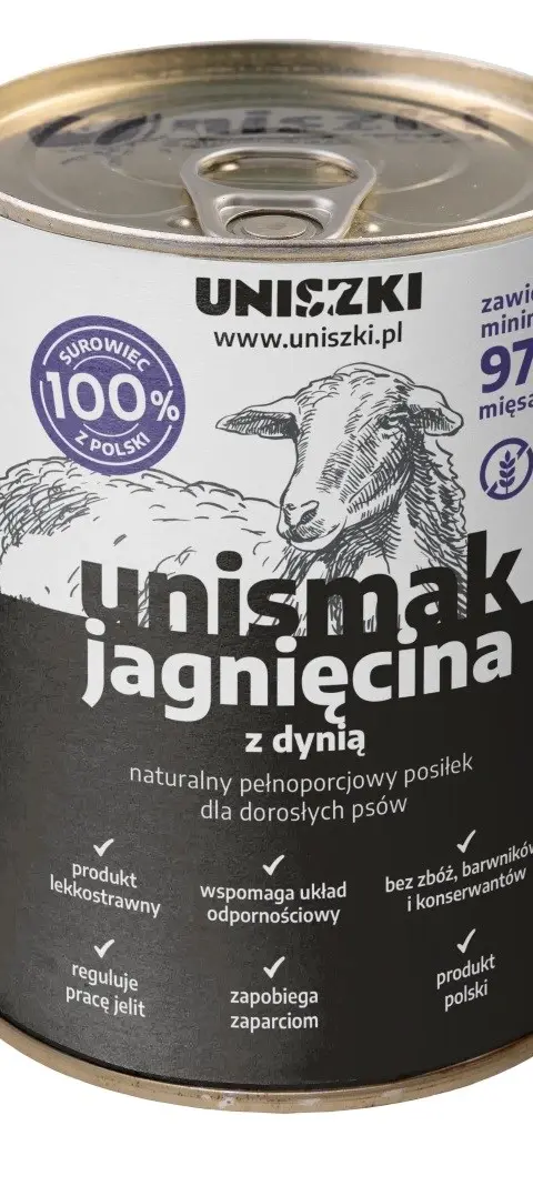 UNISZKI UNIsmak Lamb With Pumpkin - Wet Dog Food - 400g