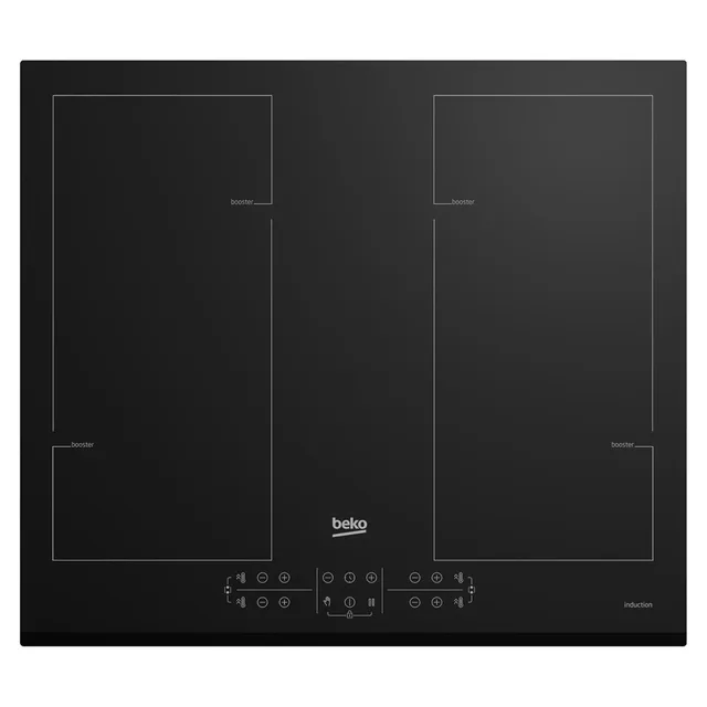 Beko HII64206F2MT Black Built-in 60 cm Zone induction hob 4 zone(s)