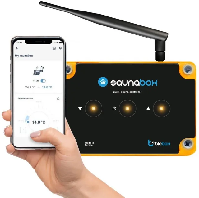 BLEBOX SaunaBox Pro I/O Module WiFi Sauna Controller
