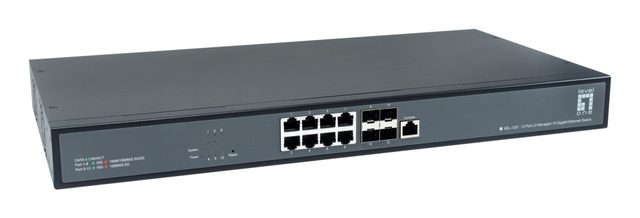 Switch 8x10GE/4x10GSFP 19" Managed L3