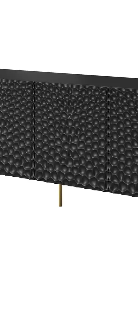HOLE Chest 190x40.5x74.5 Cm Matte Black