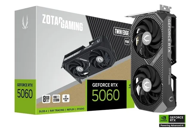 ZOTAC GAMING GeForce RTX 5060 Twin Edge PLUS graphics card