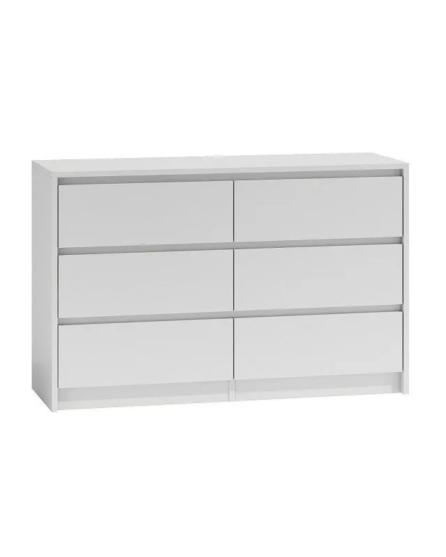 Topeshop K120 BIEL 2X3 chest of drawers