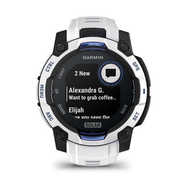 Garmin Instinct 2 GPS Watch, 45mm, Black/White