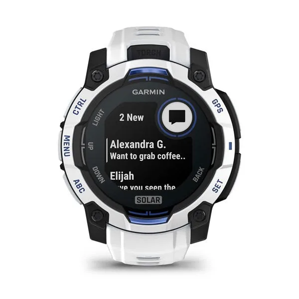 Garmin Instinct 2 GPS Watch, 45mm, Black/White