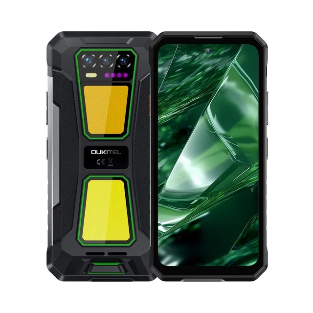 Oukitel WP58 Pro 6 7 Smartphone Dual SIM Android 15 5G USB Type-C 8 GB 512 GB 10000 MAh Black Green