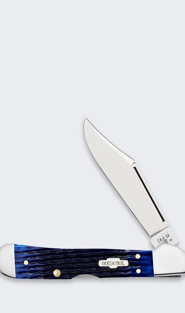 Knife Case Rogers Mini Copperlock SS Blue