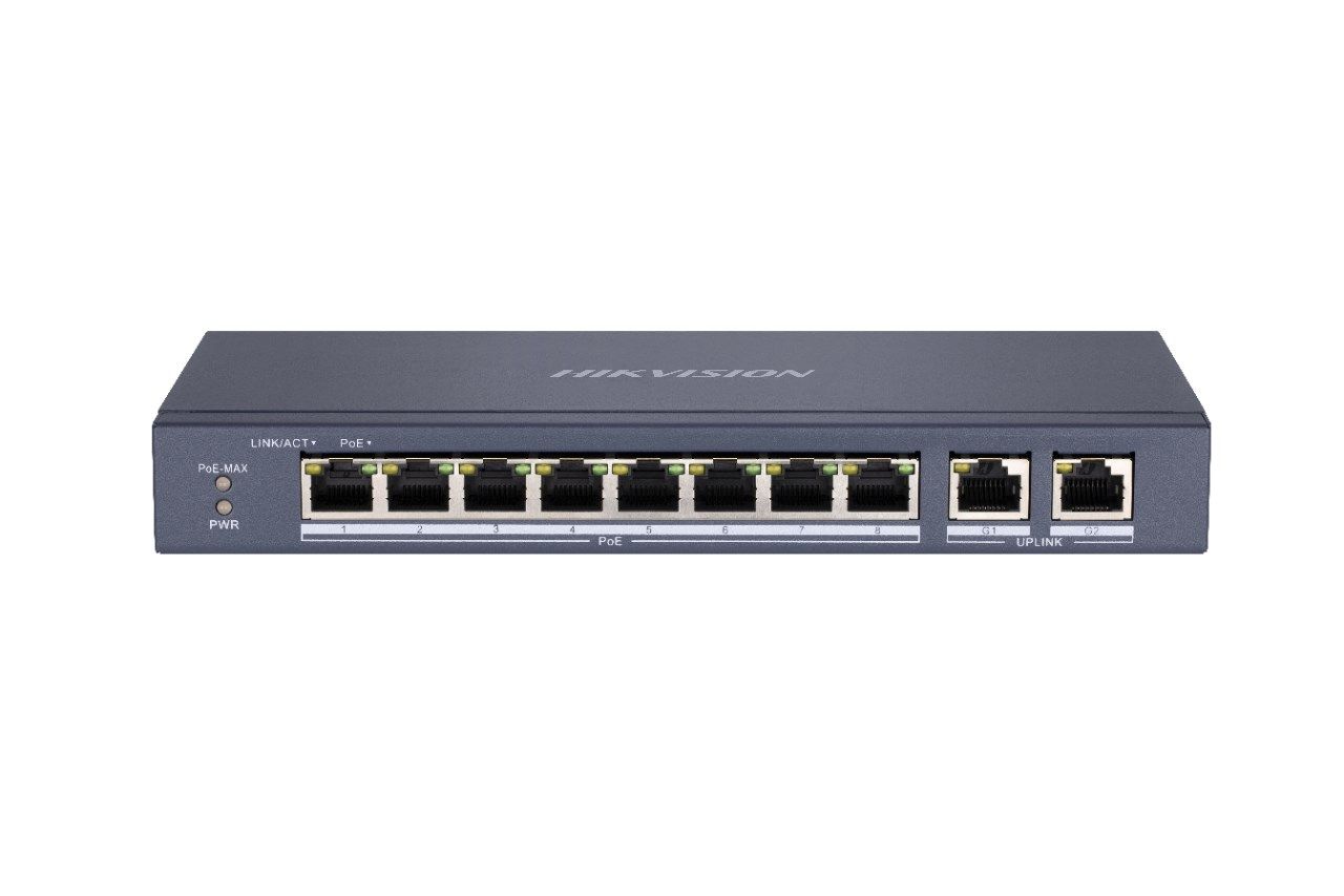 Hikvision DS-3E0310P-E/M network switch Unmanaged L2 Fast Ethernet (10/100) Power over Ethernet (PoE) Black