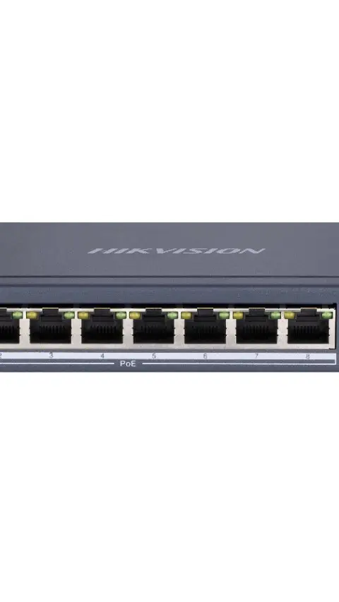 Hikvision DS-3E0310P-E/M network switch Unmanaged L2 Fast Ethernet (10/100) Power over Ethernet (PoE) Black